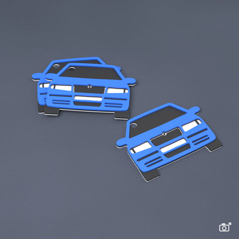 Kľúčenka na mieru Škoda Octavia I RS, farba tmavomodrá (ilustračná fotka)
