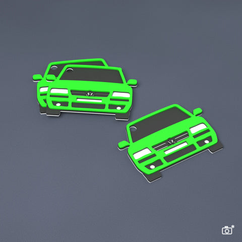 Kľúčenka na mieru VW Passat B5, farba zelená (ilustračná fotka)