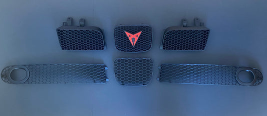 Seat Leon 1M komplet mriežky do predného nárazníku Topsport