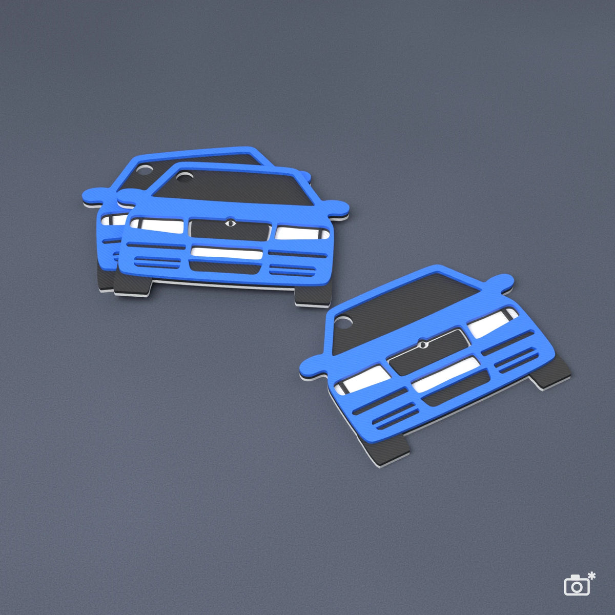 Kľúčenka na mieru Škoda Octavia I RS, farba tmavomodrá (ilustračná fotka)